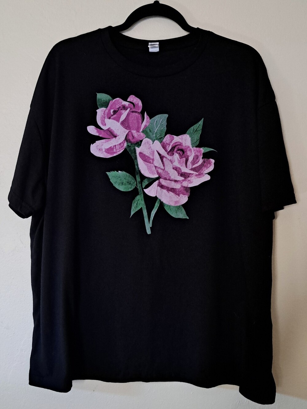Pink Rose Floral Graphic shirt